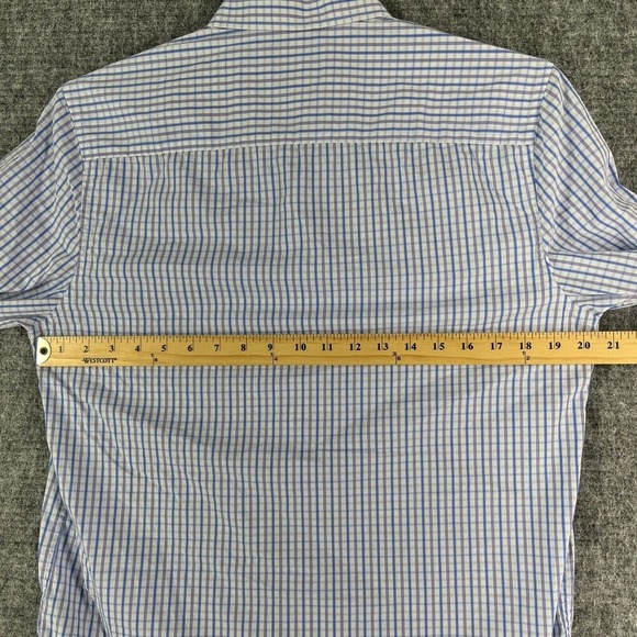 Simply Southern Shirt Mens M Plaid Office Casual Preppy Modern Minimal Coastal - Picture 10 of 12